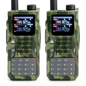 Комплект раций Baofeng RD-55 Pro 2 шт. 10W IP54 2500 мАч GPS Bluetooth Type-C Зеленый Камуфляж