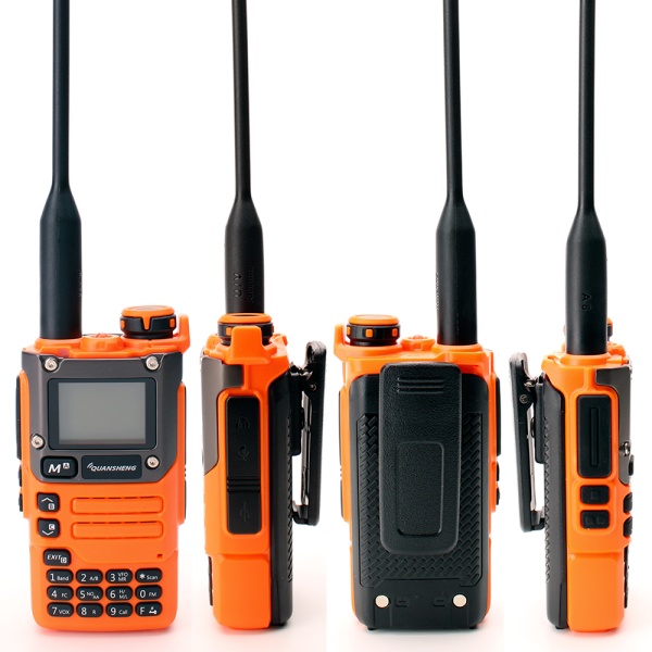 Рация Quansheng UV-K6/UV-K5(8) V3 5W IP54 1600 мАч Type-C Оранжевый