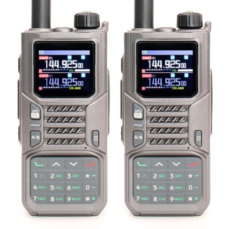 Комплект раций Baofeng RD-55 Pro 2 шт. 10W IP54 2500 мАч GPS Bluetooth Type-C Серый