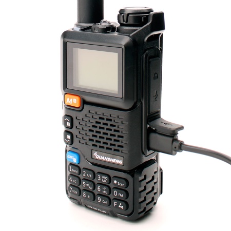 Рация Quansheng UV-5R Plus V3, 5W, IP54, 1600 мАч, Type-C, черный