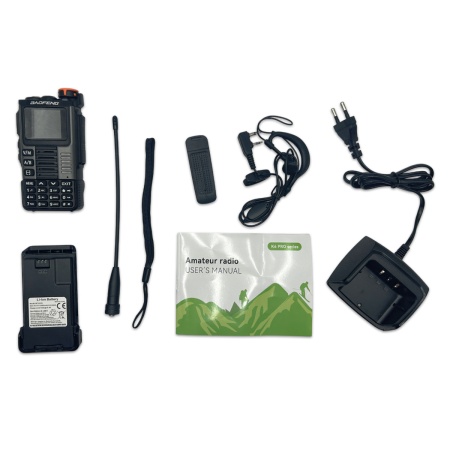 Рация Baofeng UV-K67 PRO, 8W, IP54, 2600 мАч, Type-C, черно-серый