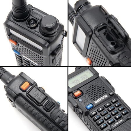 Рация Baofeng UV-5R с аккумулятором 3800 мАч Черный