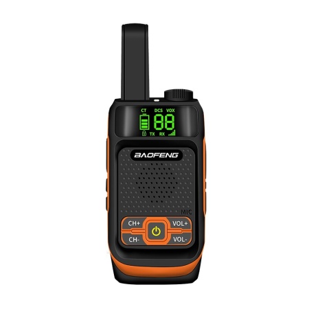 Комплект раций Baofeng BF-T19 2 шт., 5W, IP54, 1500 мАч, Micro-USB, UHF, черный