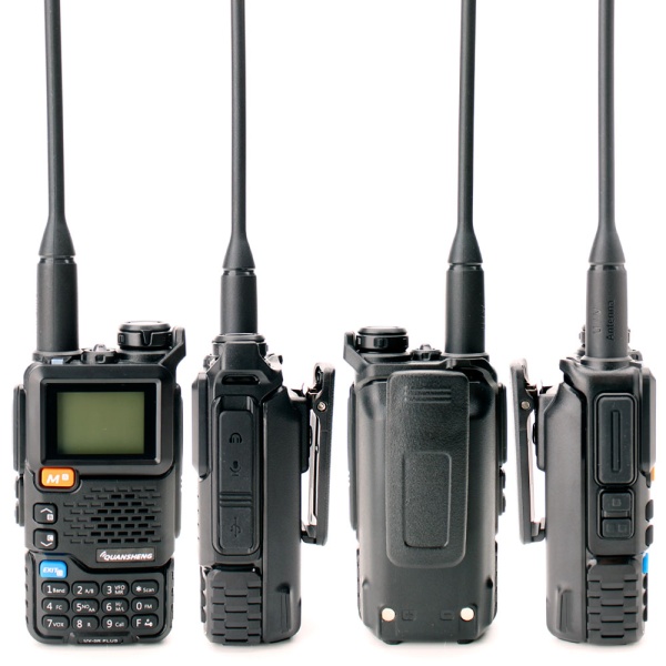 Рация Quansheng UV-5R Plus V2 5W IP54 1600 мАч Type-C Черный