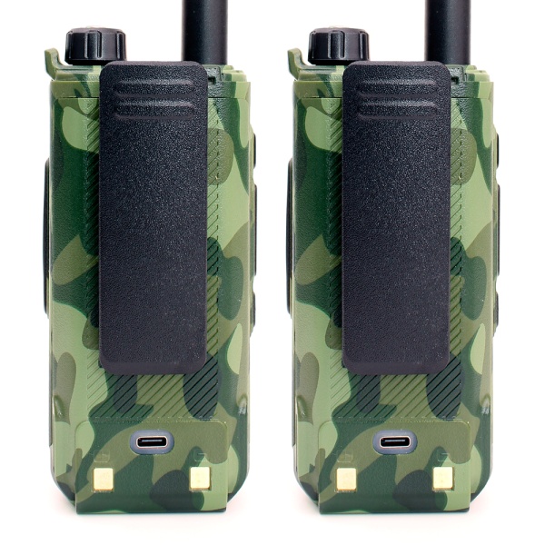 Комплект раций Baofeng RD-55 Pro 2 шт. 10W IP54 2500 мАч GPS Bluetooth Type-C Зеленый Камуфляж