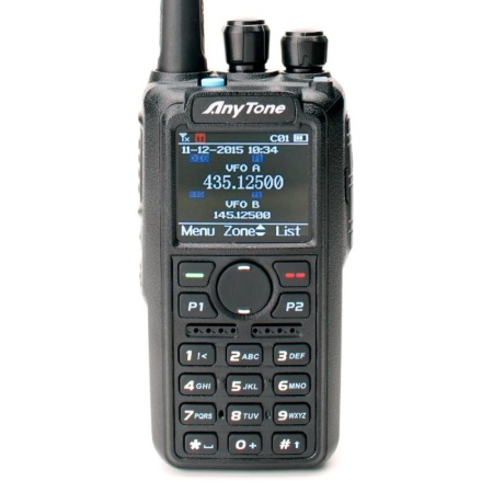 Цифровая рация Anytone AT-D878UV PLUS, AES-256, 7W, IP54, 3100 мАч, TYPE-C, GPS, черный