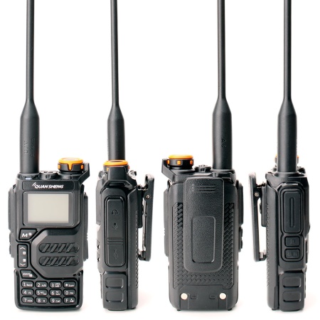 Рация Quansheng UV-K5 V1, 5W, IP54, 1600 мАч, TYPE-C, черный