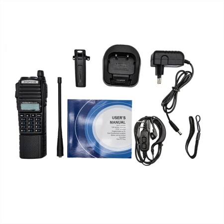 Рация Baofeng UV-82 8W с аккумулятором 3800 мАч, Цвет Черный