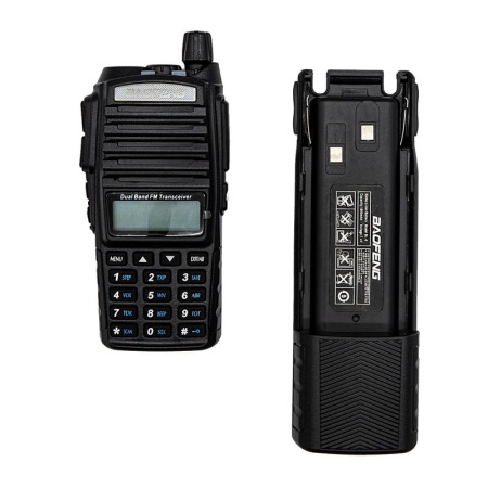 Рация Baofeng UV-82 8W с аккумулятором 3800 мАч, Цвет Черный