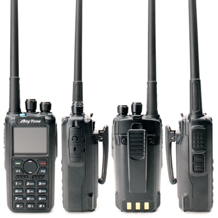 Цифровая рация Anytone AT-D878UV PLUS, AES-256, 7W, IP54, 3100 мАч, TYPE-C, GPS, черный