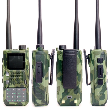 Комплект раций Baofeng RD-55 Pro 2 шт. 10W IP54 2500 мАч GPS Bluetooth Type-C Зеленый Камуфляж