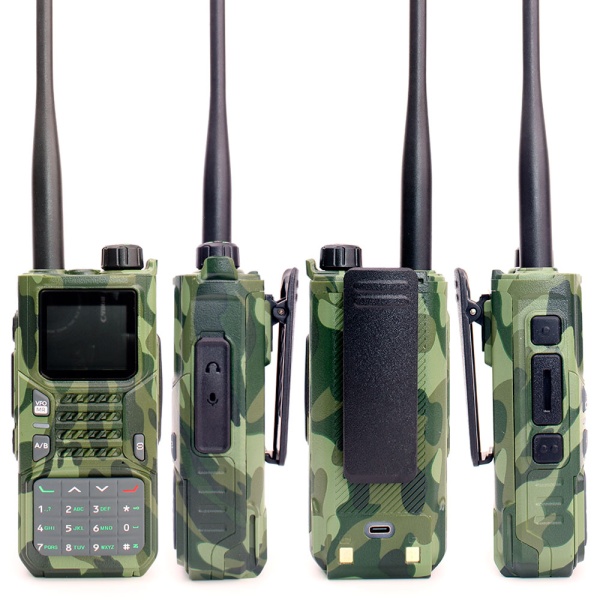 Комплект раций Baofeng RD-55 Pro 2 шт. 10W IP54 2500 мАч GPS Bluetooth Type-C Зеленый Камуфляж
