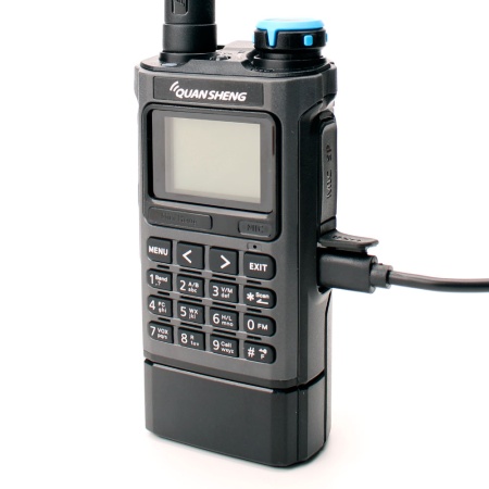 Рация Quansheng UV-K1, 5W, IP54, 2500 мАч, Type-C, черный