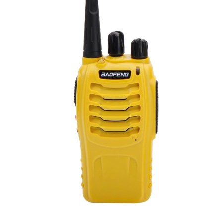 Рация Baofeng BF-888S, 5W, IP54, 1800 мАч, UHF, желтый