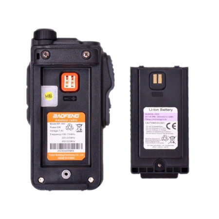 Рация Baofeng BF-18H GPS 5W IP54 1800 мАч Type-C Черный