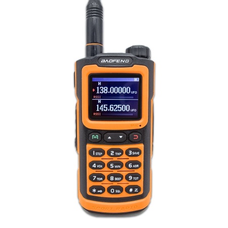 Рация Baofeng BF-20L Tri-Band 5W IP54 1800 мАч Оранжевый