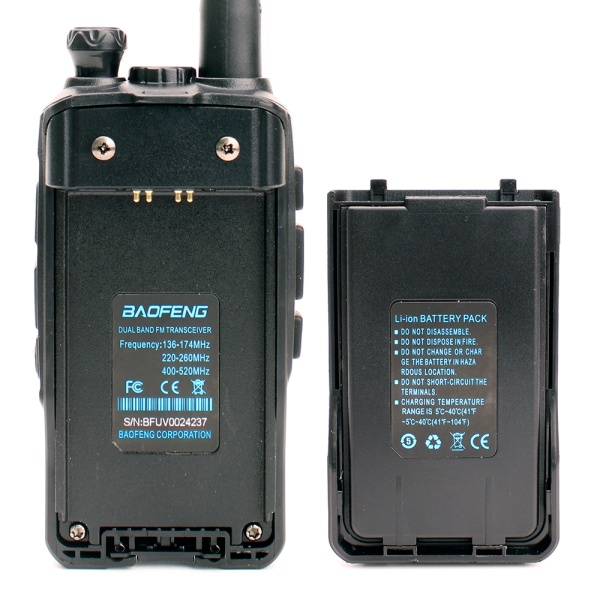 Рация Baofeng UV-S9 Tri-Band 8W IP54 2800 мАч Черный