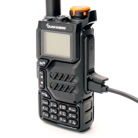 Рация Quansheng UV-K5 V1, 5W, IP54, 1600 мАч, TYPE-C, черный