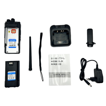 Цифровая рация Baofeng DM-1701A, AES-128, 5W, IP54, 2200 мАч, черный