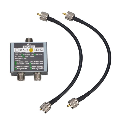 Дуплексный фильтр МХ62 VHF/UHF (1.6-65/144-148/400-470 Мгц)