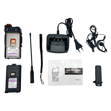 Рация Baofeng BF-K5 Plus, 10W, IP54, 2500 мАч, Type-C, черный