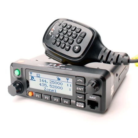 Цифровая автомобильная рация TYT MD-9600, AES-256, 50W, UHF, VHF, IP54, черная