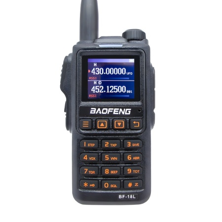 Рация Baofeng BF-18L Tri-Band 5W IP54 1800 мАч Type-C Черный