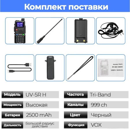 Рация Baofeng UV-5RH PRO