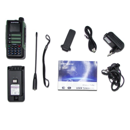 Рация Baofeng UV-16M, 10W, IP54, 2500 мАч, Type-C, зеленый