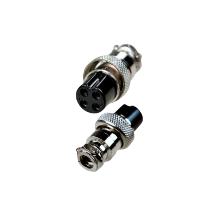 Разъем P-1120 4pin микрофонная розетка на кабель под пайку