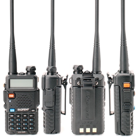 Рация Baofeng UV-5R 5W, Цвет Черный 1800 мАч