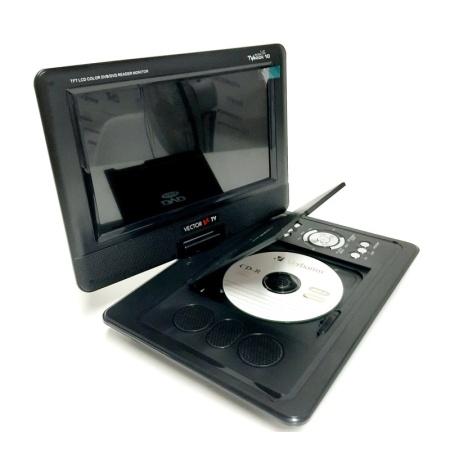 Автомобильный телевизор книжка DVB-T2 TV Vector Book с DVD плеером 10 дюймов