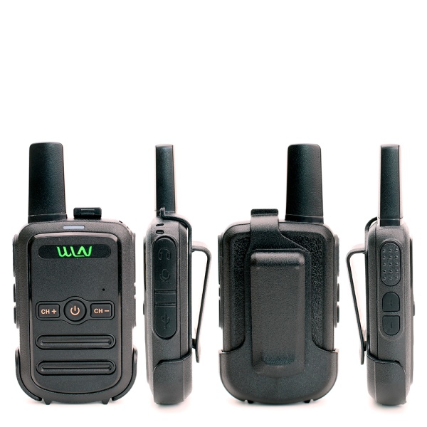 Комплект раций WLN KD-C52 5W IP54 1000 мАч Micro-USB Черный