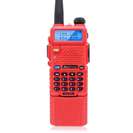 Рация Baofeng UV-5R с аккумулятором 3800 мАч, Цвет Красный
