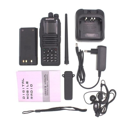 Цифровая рация Baofeng DM-1701, AES-128, 5W, IP54, 2200 мАч, черный