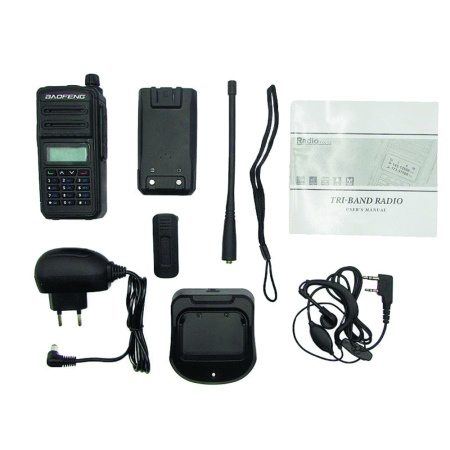 Рация Baofeng X3 Plus Tri-Band 5W IP54 2200 мАч Оранжевый