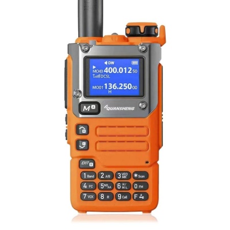 Рация Quansheng UV-K6 | UV-K5(8) V3, 5W, IP54, 1600 мАч, Type-C, оранжевый