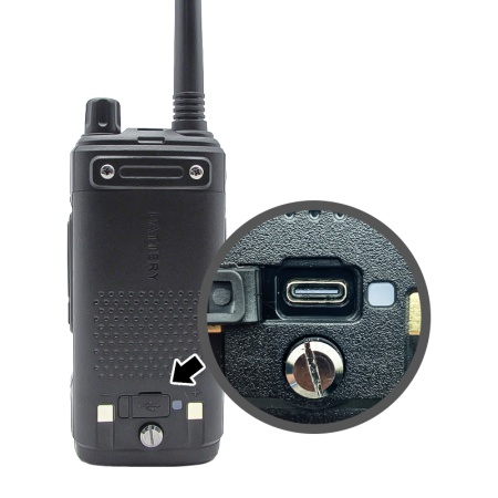 Рация Baofeng UV-17M, 5W, IP54, 1800 мАч, Type-C, черный