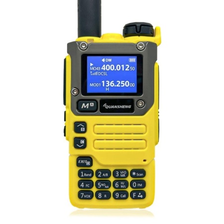 Рация Quansheng UV-K6 | UV-K5(8) V1, 5W, IP54, 1600 мАч, Type-C, желтый