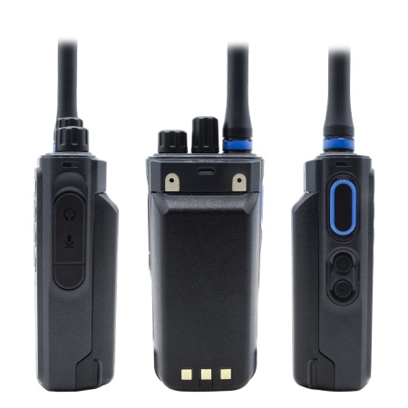 Цифровая рация TYT MD-619A, AES-256, 10W, IP54, 3600 мАч, Type-C, UHF, черный