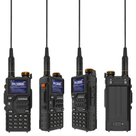 Рация Baofeng BF-K5 Plus, 10W, IP54, 2500 мАч, Type-C, черный