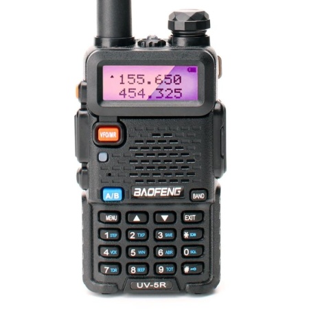 Рация Baofeng UV-5R 5W, Цвет Черный 1800 мАч