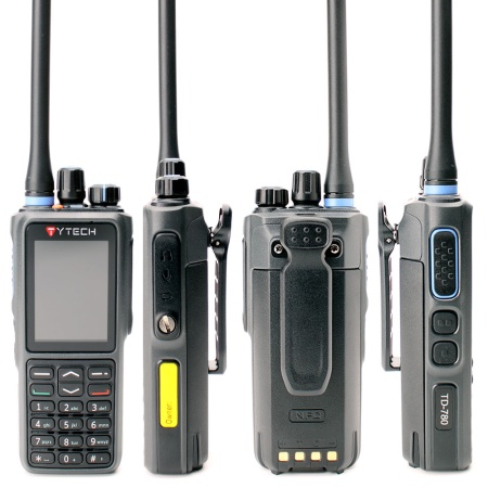 Цифровая рация TYTECH TD-780 AES-256 8W IP68 3200 мАч UHF GPS Bluetooth Voice recordin Черный