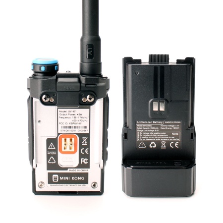 Рация Quansheng UV-K1, 5W, IP54, 2500 мАч, Type-C, черный