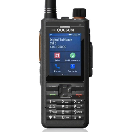Цифровая рация QUESUM MAX11 AES-256 5W IP68 2800 мАч GPS UHF Черный