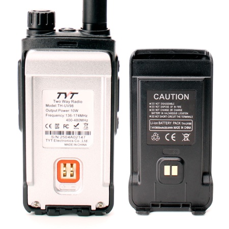 Рация TYT TH-UV98, 10W, IP54, 3600 мАч, Type-C, черный