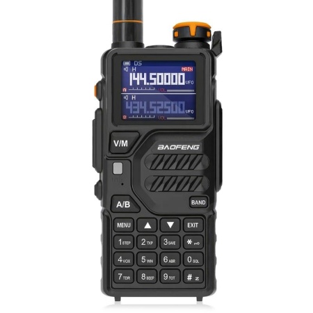 Рация Baofeng BF-K5 Plus, 10W, IP54, 2500 мАч, Type-C, черный