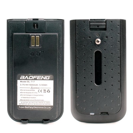 Аккумулятор для рации Baofeng BF-T17 1500 мАч Черный