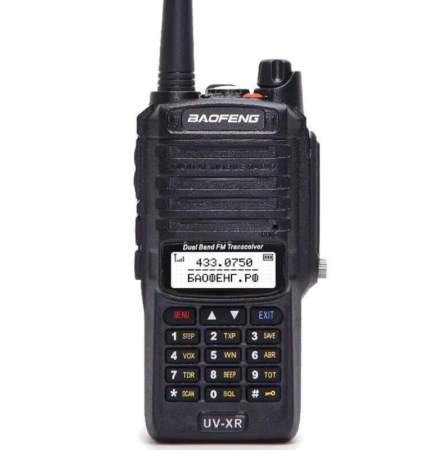 Рация Baofeng UV-XR, 8W, IP67, 1800 мАч, черный