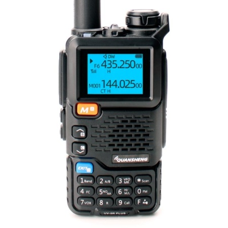 Рация Quansheng UV-5R Plus V3, 5W, IP54, 1600 мАч, Type-C, черный